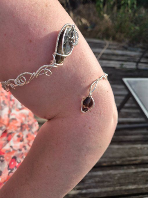 Bracelet de bras : Labradorite Spectrolite 
