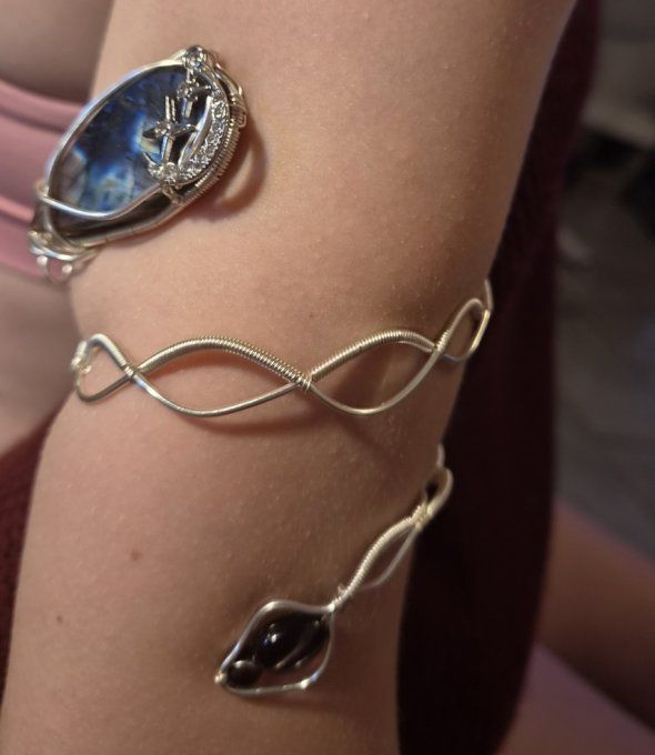 Bracelet de bras : Labradorite Spectrolite 