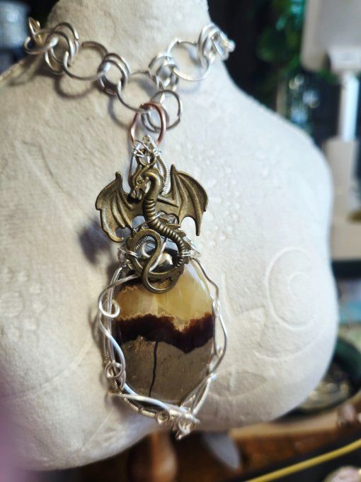 Amulette Septaria argent -Tempérance et soulagement - Copie