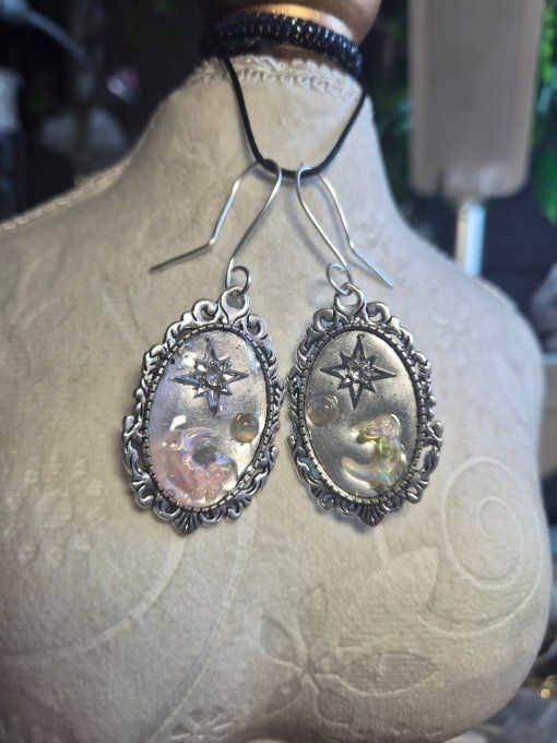 Boucle d’oreille Labradorite  -Confiance & protection - Copie
