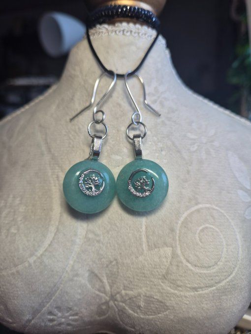 Boucle d’oreille Amazonite - Bien-être et Méditation - Copie