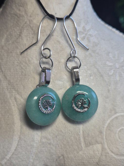 Boucle d’oreille Amazonite - Bien-être et Méditation - Copie
