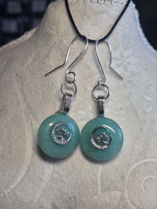 Boucle d’oreille Amazonite - Bien-être et Méditation - Copie