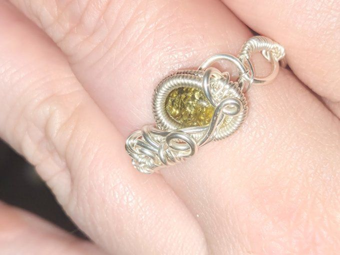 Bague Ambre de La Baltique doublet ✨serenité joie et clarté  
