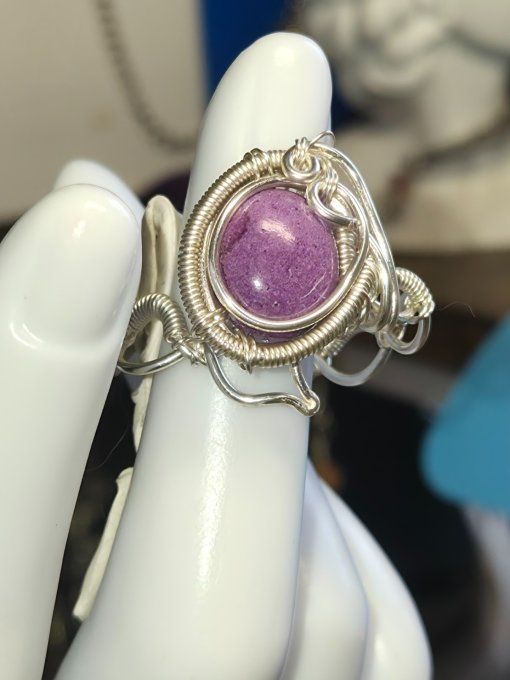 Bague stichtite argent : Compassion liberation 