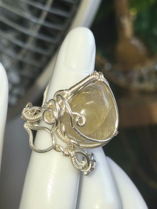 Bague Quartz rutile - 