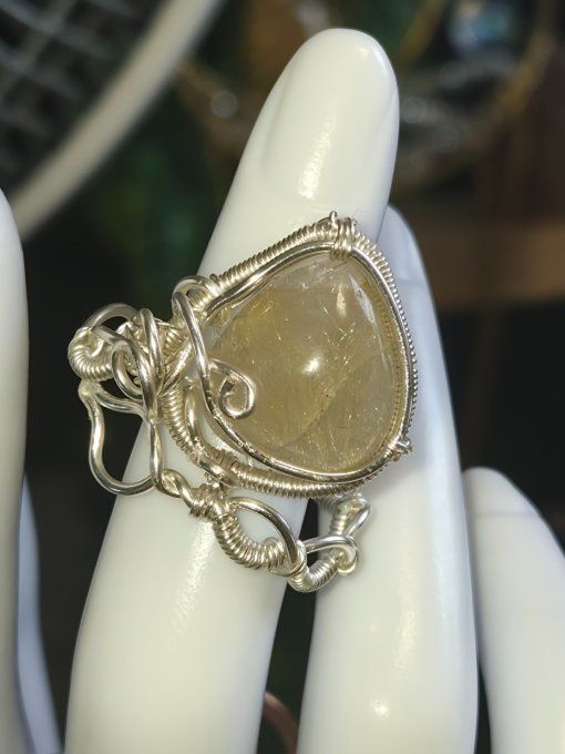 Bague Quartz rutile - 