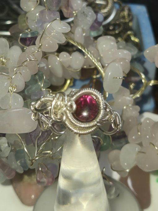 Bague Grenat rhodolite : amour ,passion.