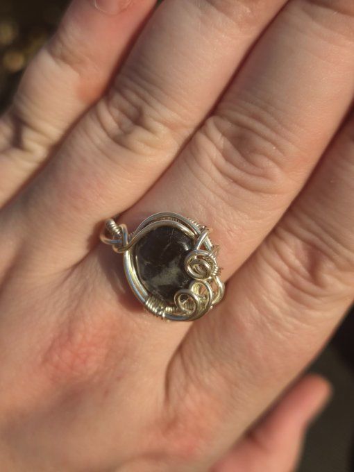 Bague Sodalite - peurs et sommeil- Bleu sombre 