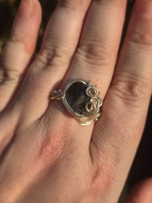 Bague Sodalite - peurs et sommeil- Bleu sombre 