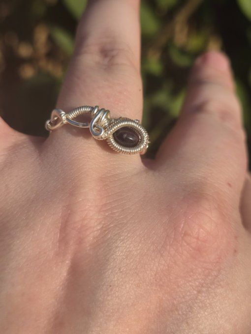 Bague iolite Cordierite ✨ peur profonde & calme