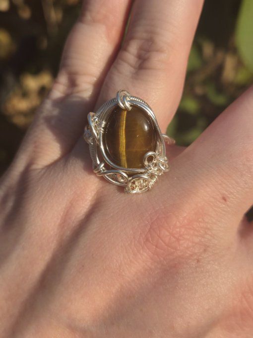 Bague chevalière Oeil De Tigre –  Protection, Confiance & Clarté  