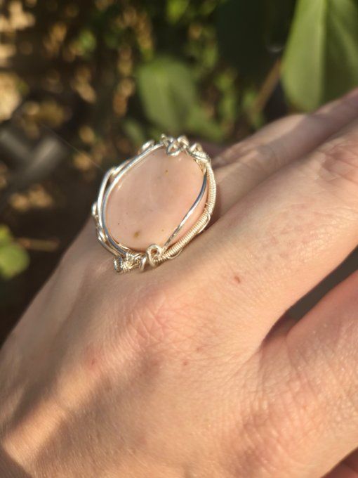Bague chevalière Rose – Harmonie Émotionnelle & Protection Du Cœur 