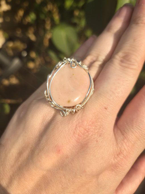 Bague chevalière Rose – Harmonie Émotionnelle & Protection Du Cœur 