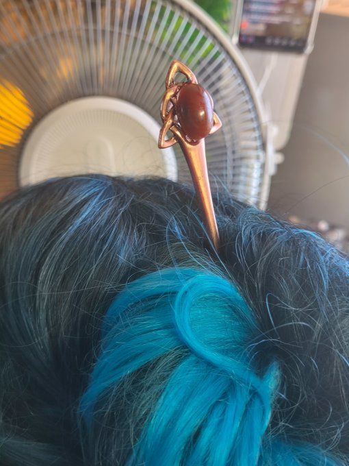 Pic à chignon Cornaline 