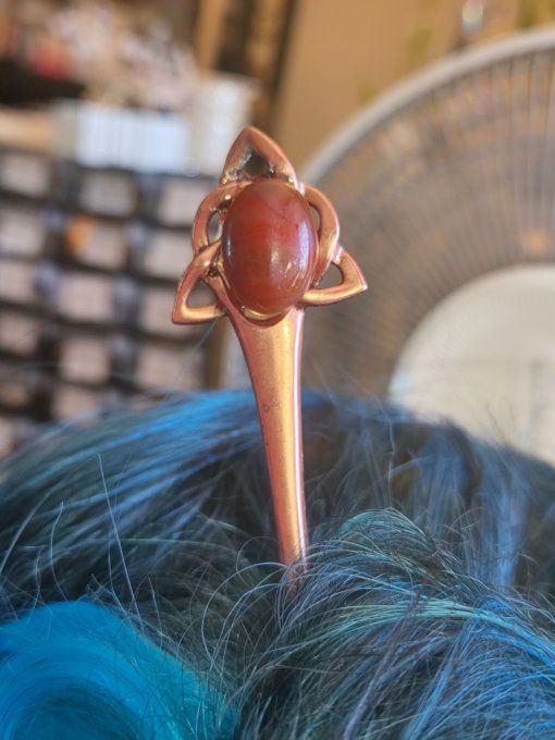 Pic à chignon Cornaline 