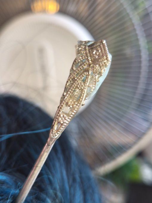 Pic à chignon Labradorite 