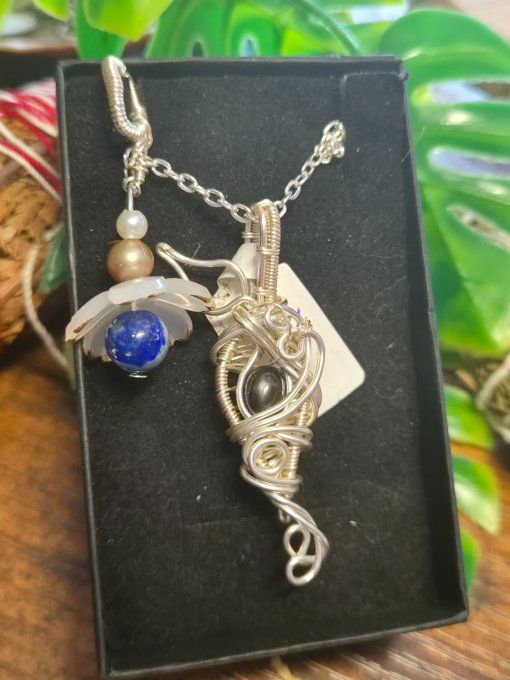  Pendentif Black Star Diopside 