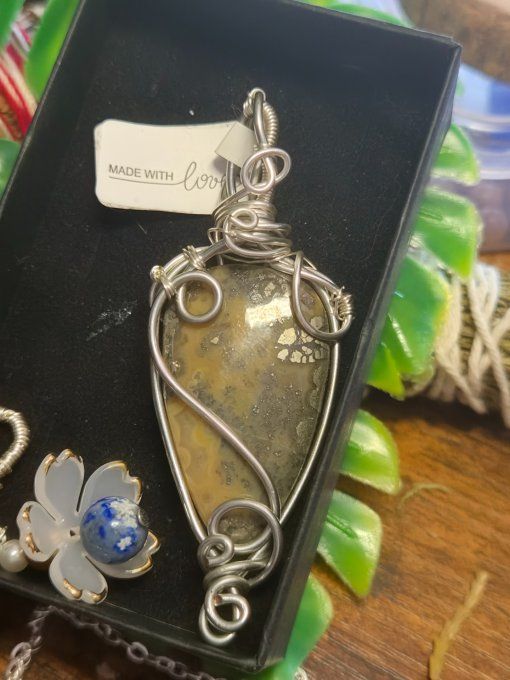 Pendentif Marcassite –✨ mere des pyrite