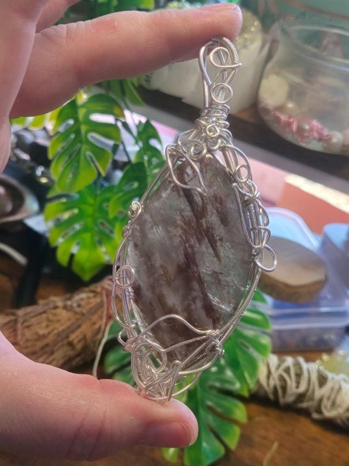 Amulette Quartz hématoïde ✨transforme l'énergie 