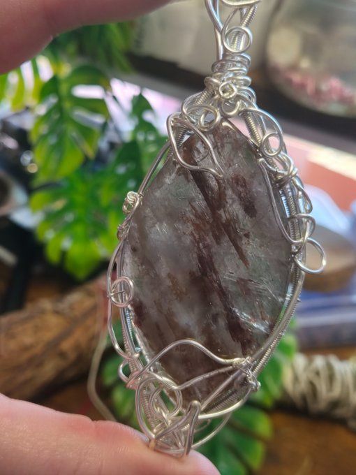 Amulette Quartz hématoïde ✨transforme l'énergie 