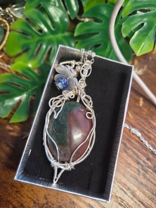 Pendentif Jaspe sang de dragon✨ 