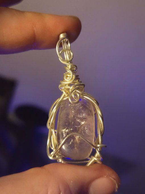 Pendentif  Amétrine  Large -Pierre de de Créativité & Abondance ✨ 