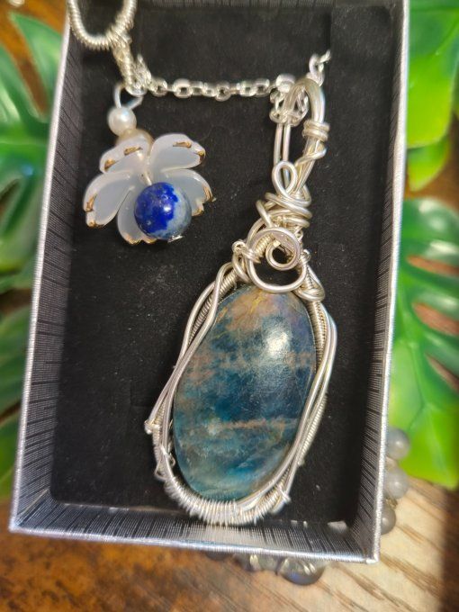 Pendentif Apatite  -Communication & Clarté  