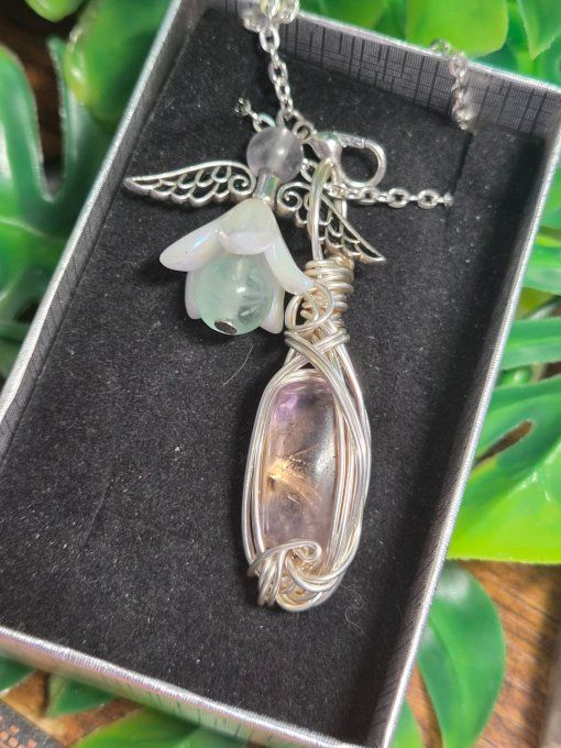 Pendentif Amétrine Small -Pierre de de Créativité & Abondance ✨