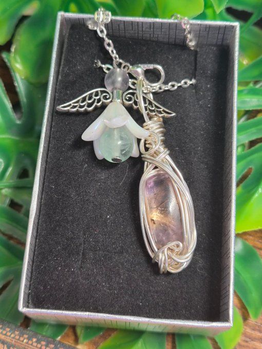 Pendentif  Amétrine Small -Pierre de de Créativité & Abondance ✨ 