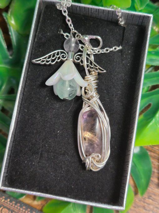 Pendentif  Amétrine Small -Pierre de de Créativité & Abondance ✨ 