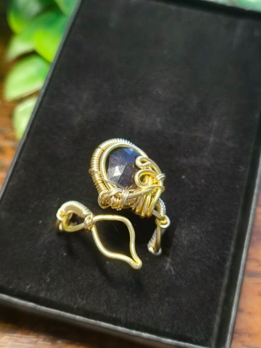 Bague iolite Cordierite ✨ peur profonde & calme - Copie