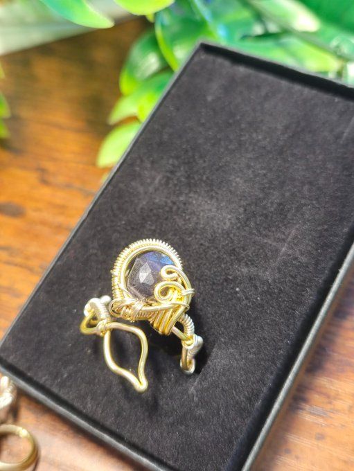 Bague iolite Cordierite ✨ peur profonde & calme - Copie