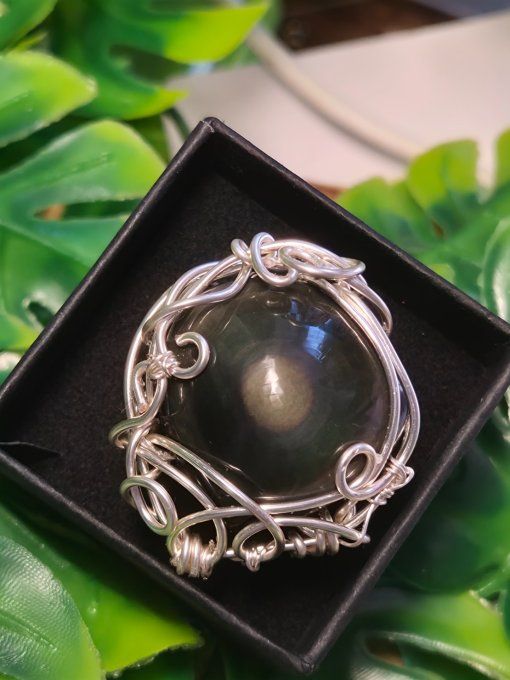 Bague  chevalière œil céleste  -Protection & Clarté   
