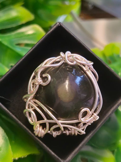 Bague  chevalière œil céleste  -Protection & Clarté   