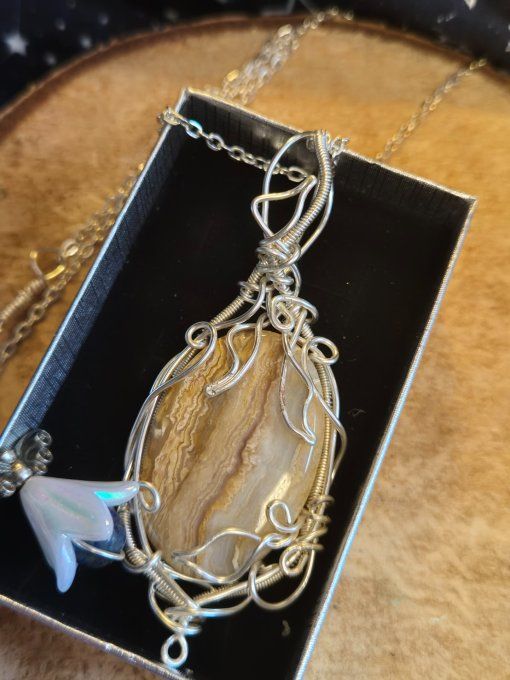 Pendentif Argent En Jaspe Paysage – Créativité, Ancrage & Harmonie  