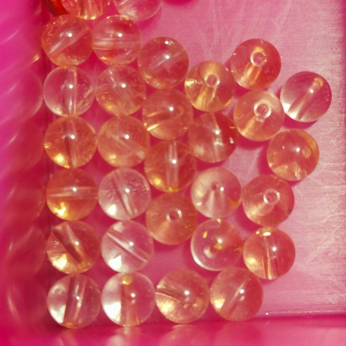  Citrine naturelle 6mm Bracelet ✨Pierre de l’Abondance