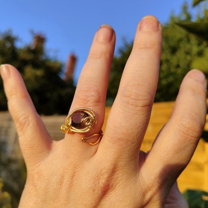 Quartz fumé  - Bague ✨ Clarté, Équilibre & Libération