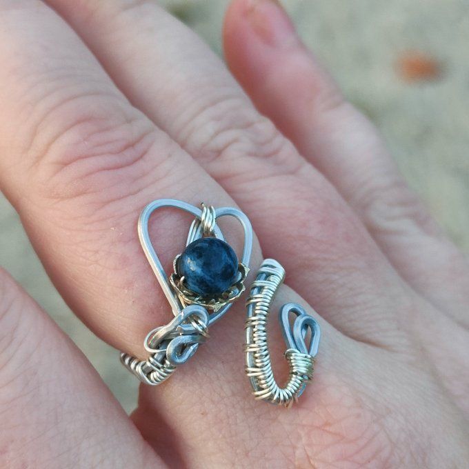 Bague perle Pietersite