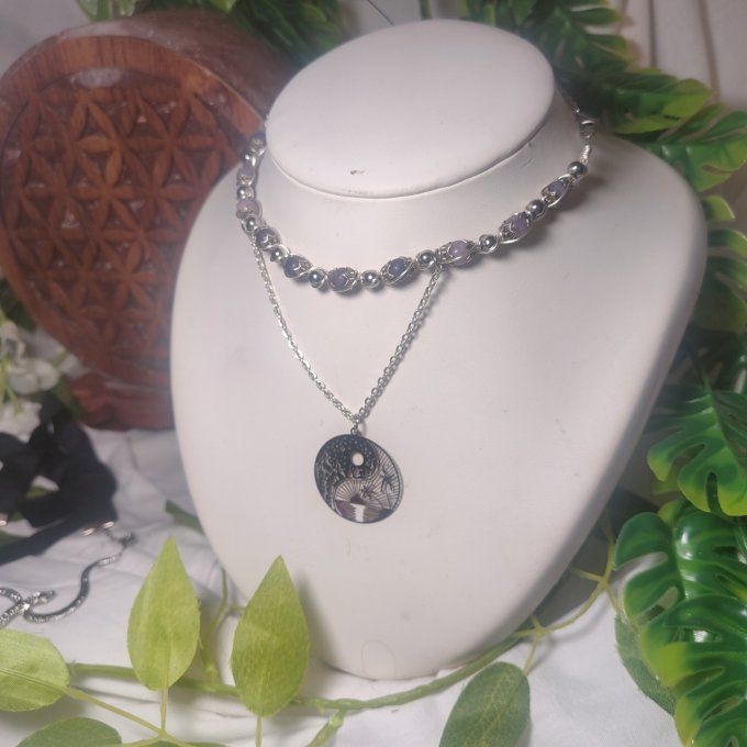 Collier Perles De Mica ✨Stabilité & Sérénité Intérieure✨ promo