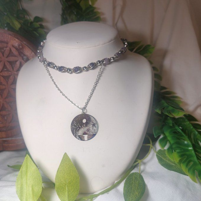 Collier Perles De Mica ✨Stabilité & Sérénité Intérieure✨ promo