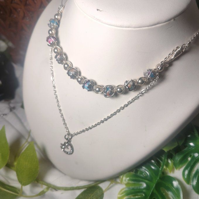 Collier perles jaspes impériales✨ Harmonie & Confiance-Promo