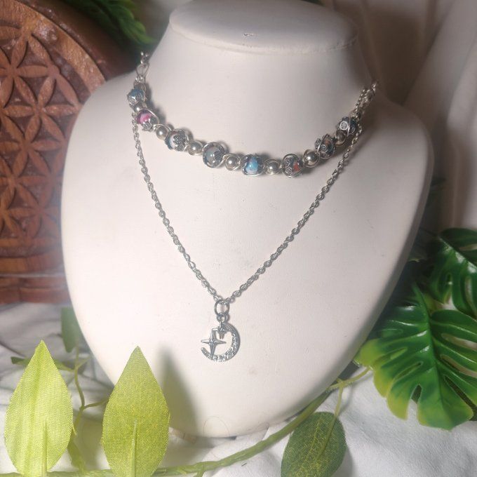 Collier perles jaspes impériales✨ Harmonie & Confiance-Promo