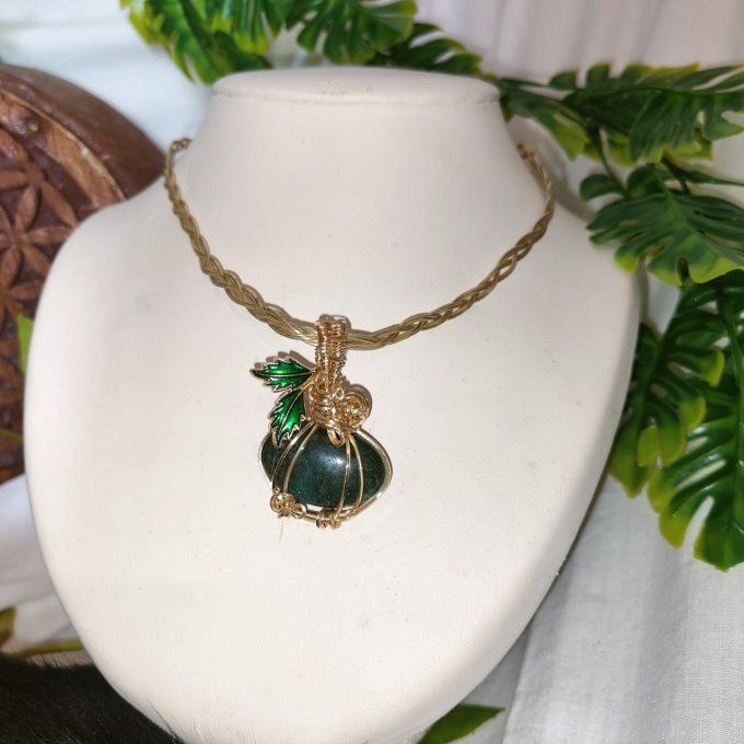 Apatite verte citrouille ✨Ouverture du coeur ✨promo
