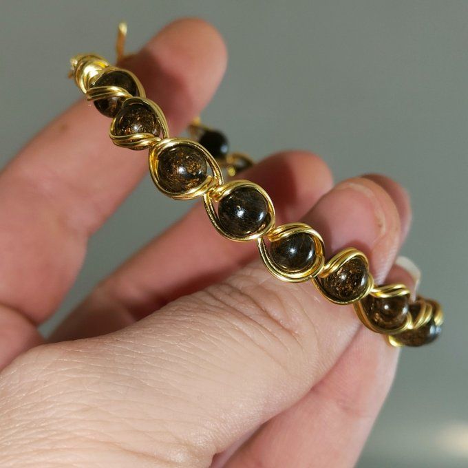 Bronzite - 6 ou 8 mm Bracelet - Pierre de Paix intérieure et de Bien-être ✨