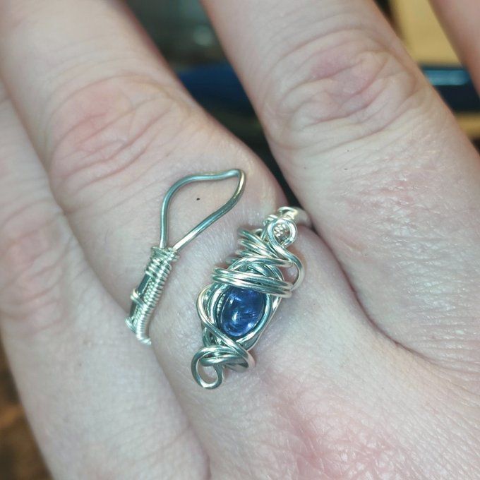 Bague iolite Cordierite ✨ unique 