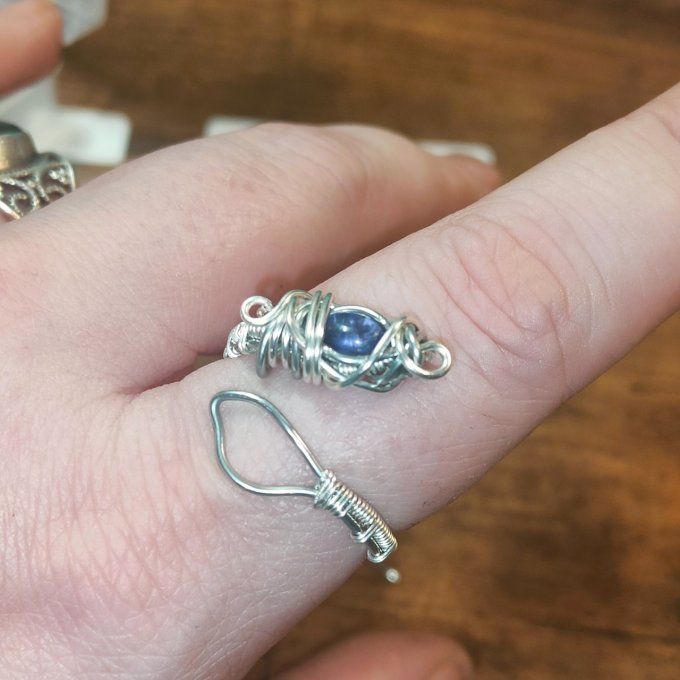Bague iolite Cordierite ✨ unique 