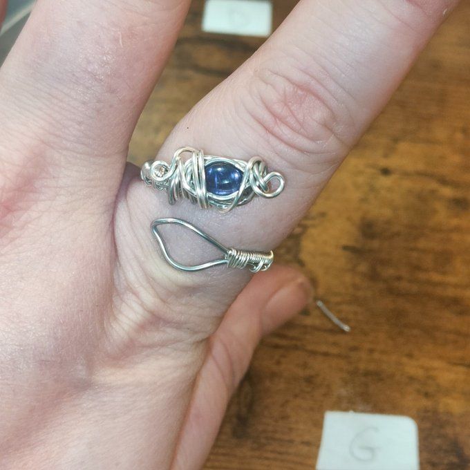 Bague iolite Cordierite ✨ unique 