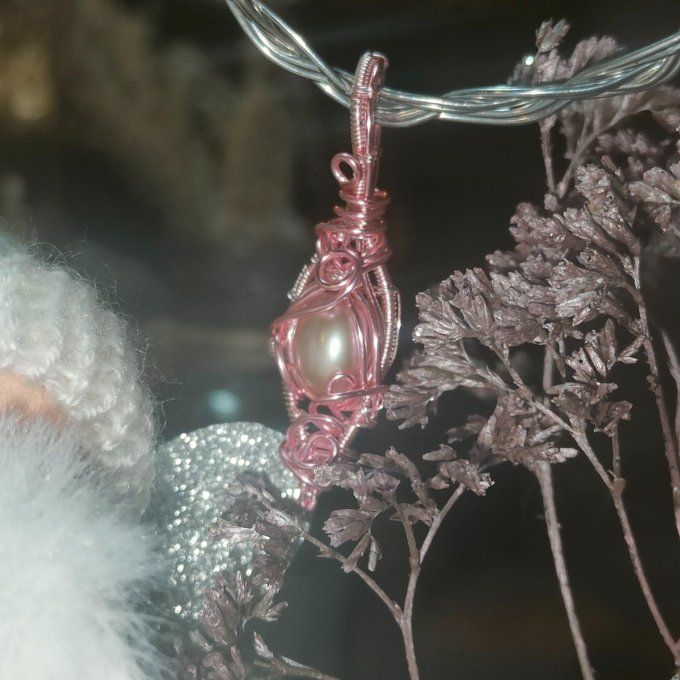 Perle de nacre naturelle.✨Sérénité, Protection & Harmonie