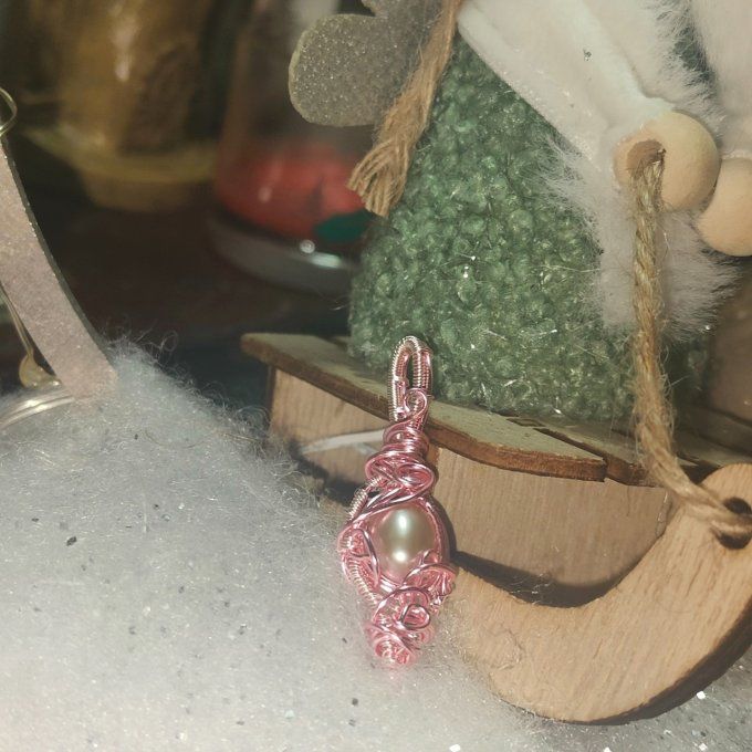 Perle de nacre naturelle.✨Sérénité, Protection & Harmonie